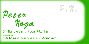 peter noga business card